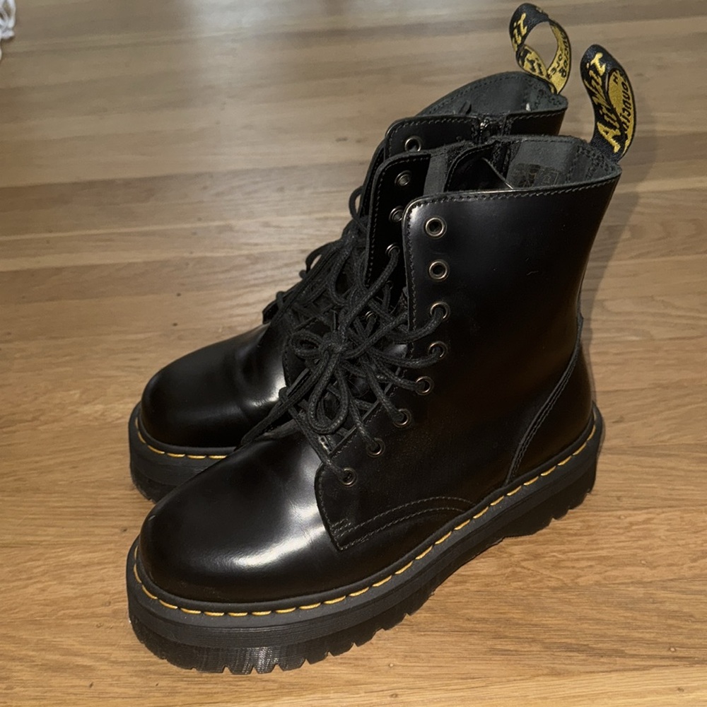 Dr. Martens, Jadon 8-Eye Leather Platform Boot for Men and Women